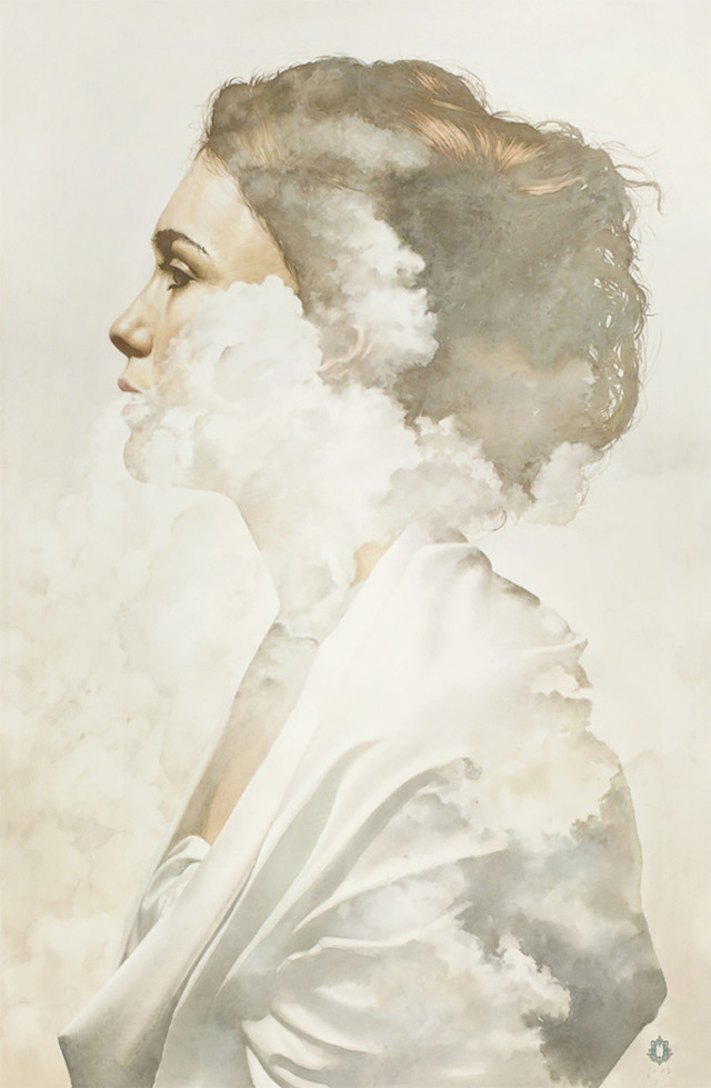 双重曝光: Oriol Angrill Jordà创意女孩肖像画