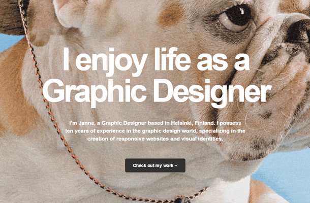 40个国外大字体排版的网站设计欣赏