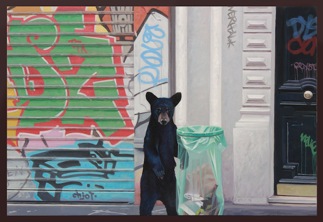 Kevin Peterson绘画作品欣赏:小女孩和熊