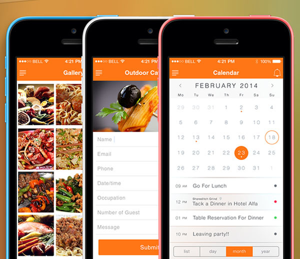 50个国外餐厅手机APP应用UI设计欣赏