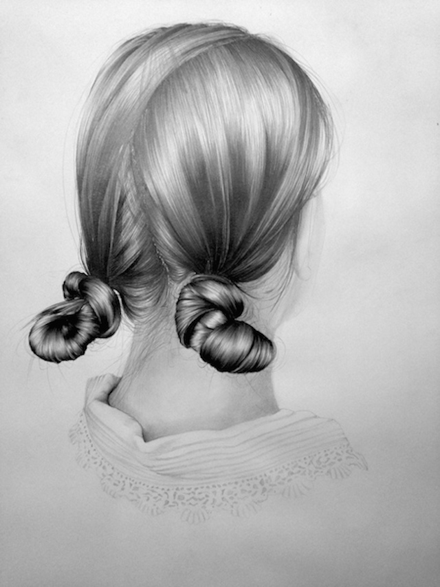 肖像的背后:Nettie Wakefield各种发型素描画欣赏