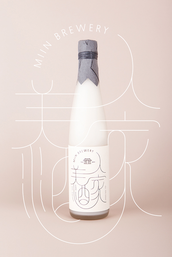 韩国传统米酒Miin包装设计欣赏