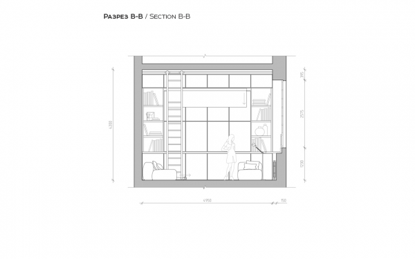 乌克兰36平米小户型Loft公寓设计