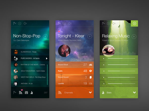 30个收音机app界面UI设计欣赏