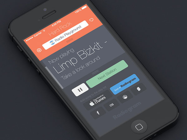 30个收音机app界面UI设计欣赏