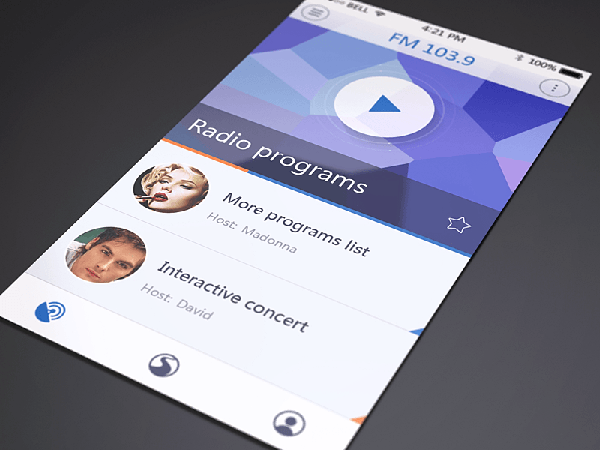 30个收音机app界面UI设计欣赏