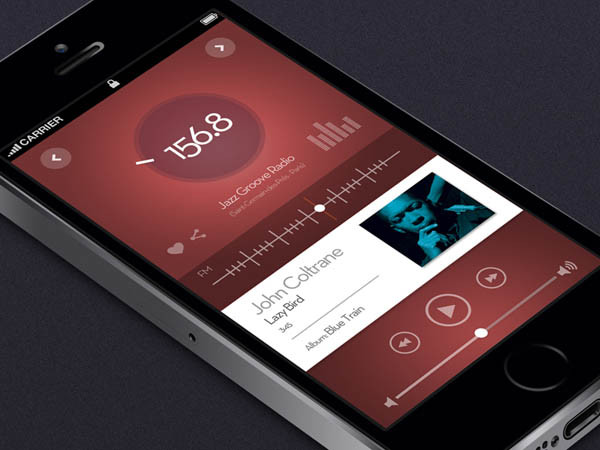 30个收音机app界面UI设计欣赏