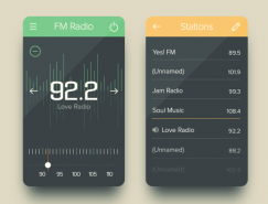 30个收音机app界面UI设计欣赏