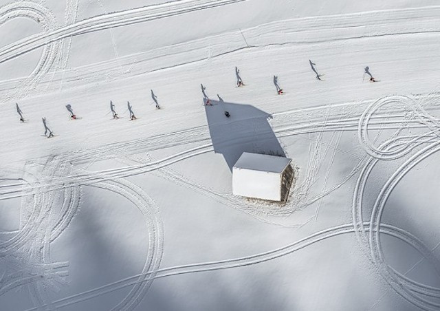 Bernhard Lang迷人的冬季景观航拍摄影作品