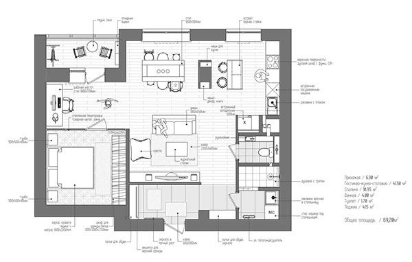 明斯克精致小户型公寓设计