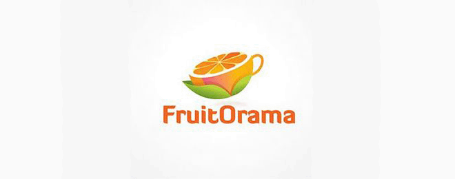 40款创意水果元素logo设计