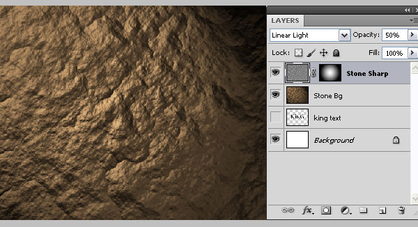 利用PS滤镜及图层样式制作超酷的褐色岩石字