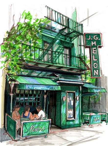 Stephen Gardner细腻画笔下的酒吧和咖啡馆