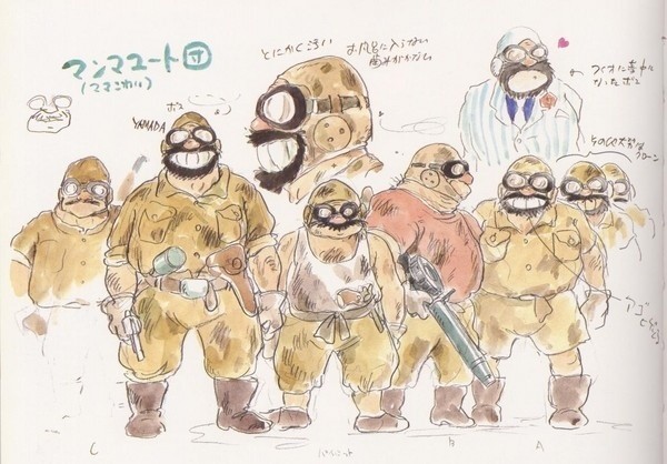 宫崎骏40年动漫手稿作品欣赏