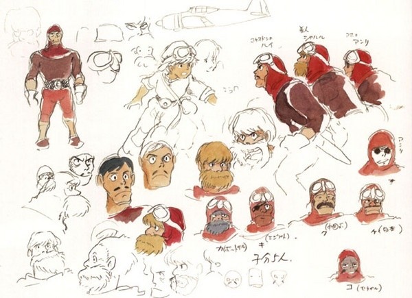 宫崎骏40年动漫手稿作品欣赏