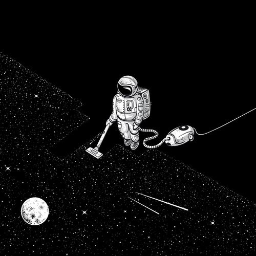 超有想象力的宇航员插画欣赏