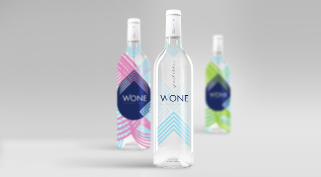优雅的线条和配色:WONE纯净水包装设计