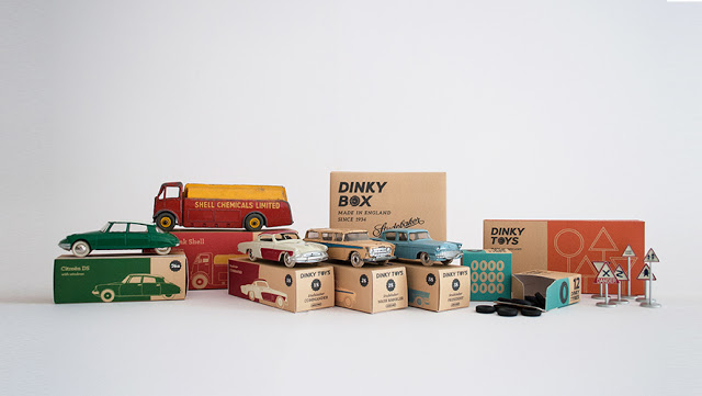 Dinky汽车模型玩具包装设计