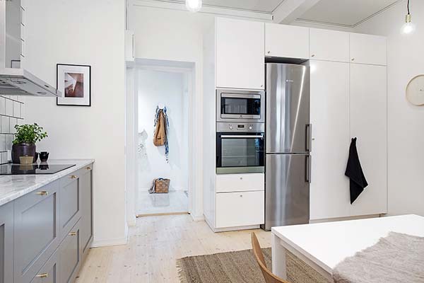 哥德堡极简纯白的北欧风格公寓设计