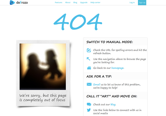 20个创意404错误页面设计