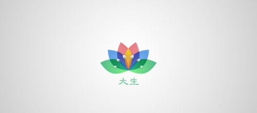 标志设计元素运用实例：莲花