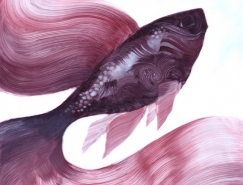 细腻的肌理和色彩变化:Adam S.Doyle动物绘画作品