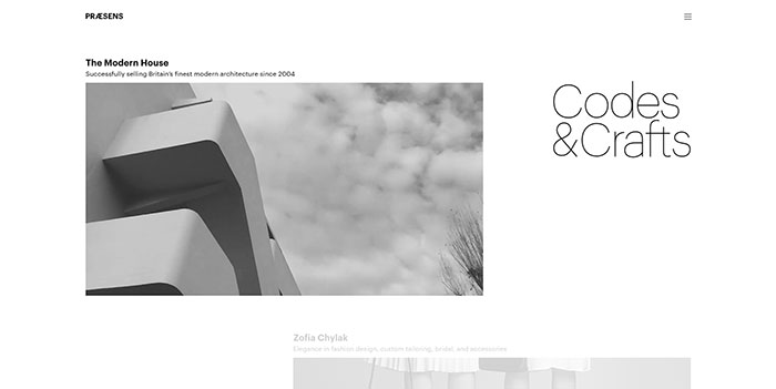 21个简约黑白风格网页设计