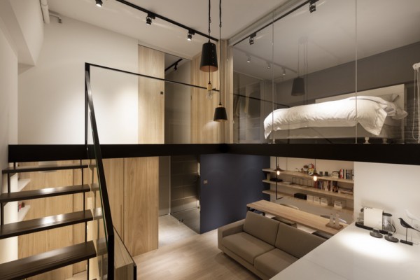 现代时尚的阁楼公寓设计