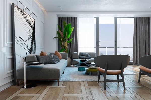 柔和的色调:迈阿密现代公寓设计