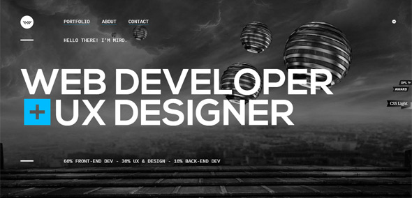 30个国外平面设计师网站设计欣赏