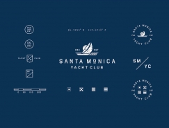 品牌VI设计欣赏:Santa Monica游艇俱乐部
