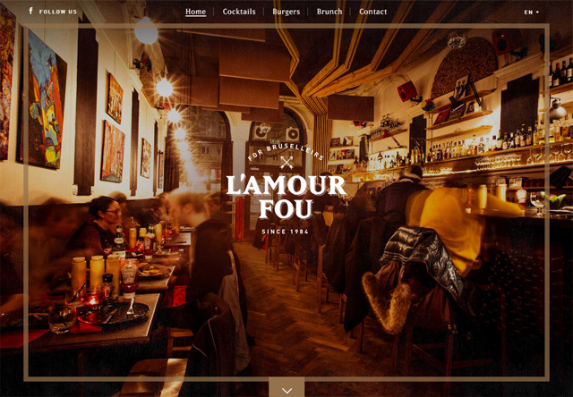 50个国外餐厅网站设计
