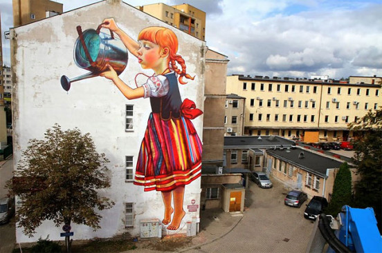 Natalia Rak街头壁画艺术作品