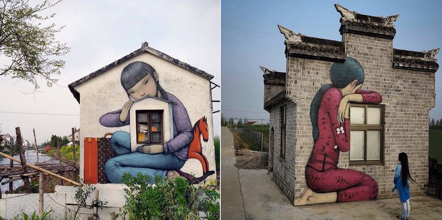 法国街头艺术家Seth Globepainter惊人的街头涂鸦作品