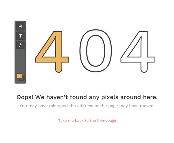 50个创意404错误页面设计