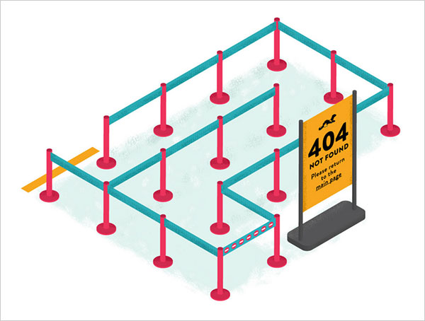 50个创意404错误页面设计