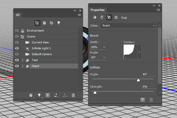 利用3D工具制作细腻的浮雕花纹立体字