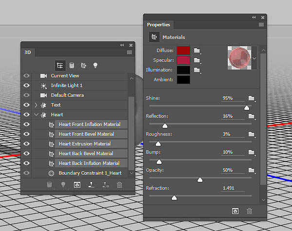 利用3D工具制作细腻的浮雕花纹立体字