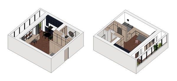 2套55平米精装小公寓设计