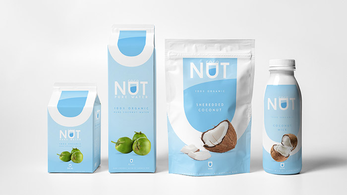COCONUT纯椰汁饮料包装设计