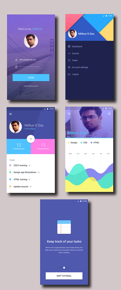 50个超棒的Material Design UI设计欣赏