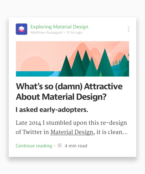 50个超棒的Material Design UI设计欣赏