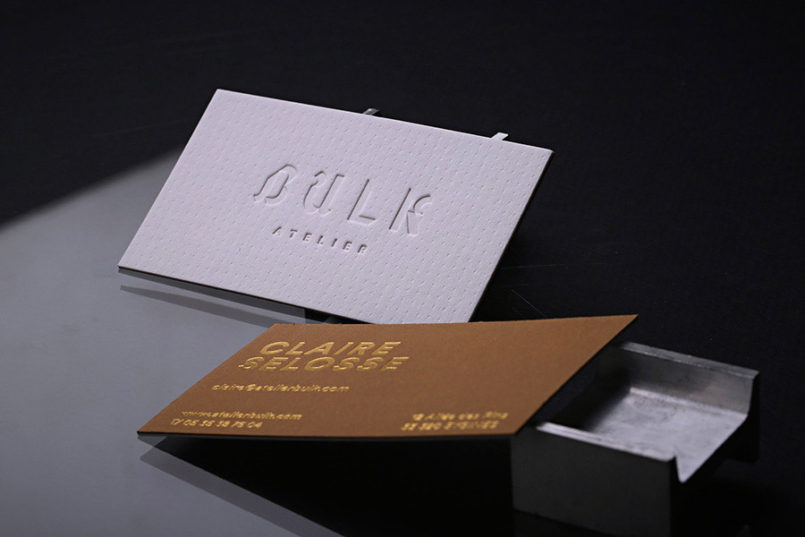 Atelier Bulk凸版卡片设计欣赏
