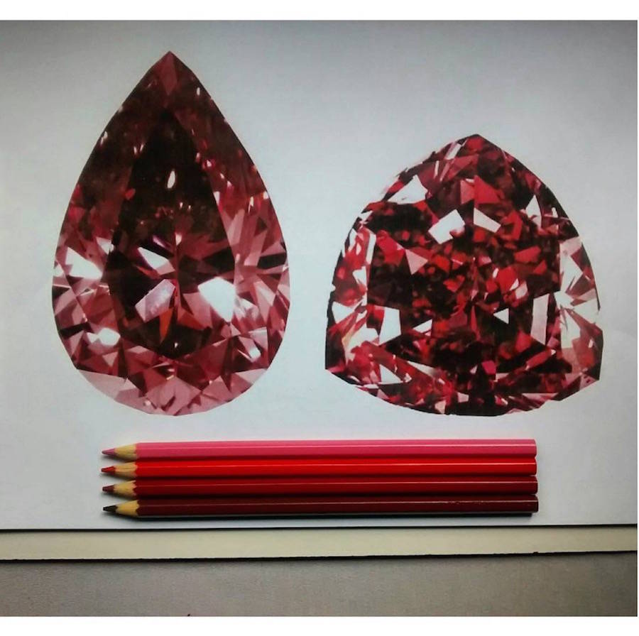 Helena Rochah超逼真钻石和宝石手绘作品