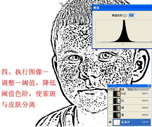 利用PS通道完美消除人物脸部雀斑