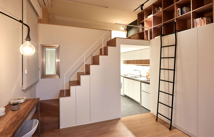 台北22平米小阁楼公寓设计