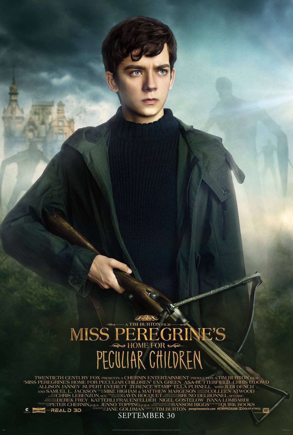 电影海报欣赏:佩小姐的奇幻城堡(Miss Peregrine's Home for Peculiar Children)