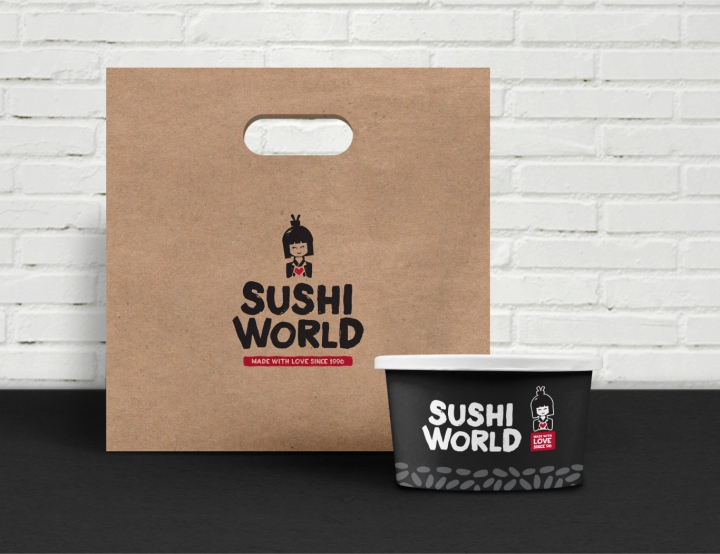 Sushi World寿司餐厅品牌形象设计