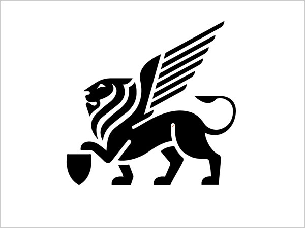 Martigny Matthieu负空间效果的动物logo图案设计