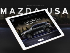 Mazda美国网页UI设计